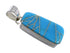 Southwest Sterling Silver Turquoise Slide Pendant EX56441