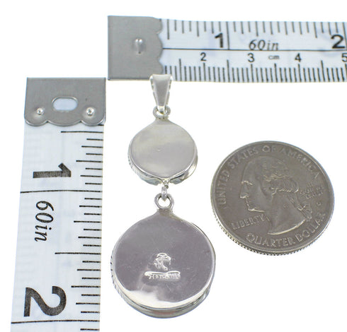 Turquoise Southwest Silver Pendant EX56482