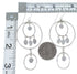 Authentic Sterling Silver Turquoise Hook Dangle Earrings RX56749