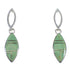 Southwest Turquoise Sterling Silver Post Dangle Earrings RX56490