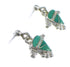 Turquoise And Opal Sterling Silver Post Dangle Earrings RX56528