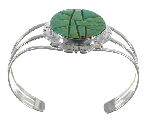 Sterling Silver Turquoise Southwest Cuff Bracelet VX59359