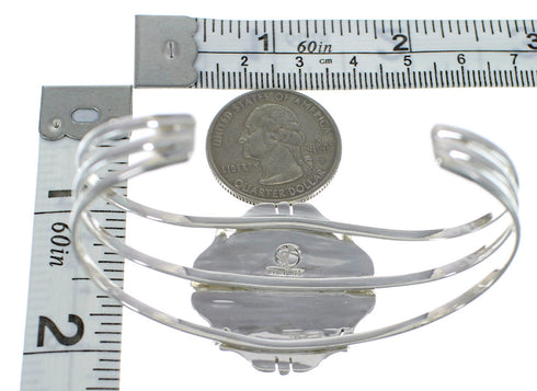 Multicolor Genuine Sterling Silver Southwest Cuff Bracelet VX59377