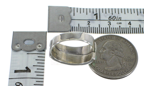 WhiteRock Rocky Trails Multicolor Sterling Silver Ring Size 5-3/4 EX56986