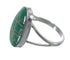 Southwest Genuine Sterling Silver And Turquoise Inlay Ring Size 6-1/4 WX58724
