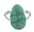 Authenic Sterling Silver And Turquoise Inlay Southwest Ring Size 6-1/4 WX58768