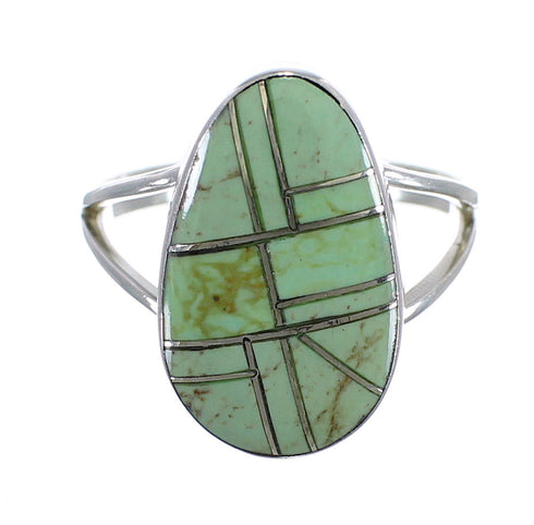Turquoise And Sterling Silver Southwest Ring Size 7-3/4 WX58785