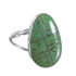 Turquoise Southwest Sterling Silver Ring Size 5 WX58830
