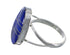 Southwest Lapis Inlay Genuine Sterling Silver Ring Size 5-3/4 RX57809