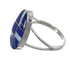 Genuine Sterling Silver Lapis And Opal Inlay Ring Size 5-3/4 RX58850