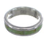 Silver And Turquoise Inlay Ring Size 6-1/2 VX58389