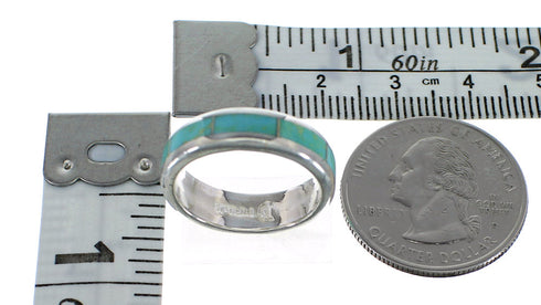 Sterling Silver And Turquoise Southwest Ring Size 5-3/4 WX58994