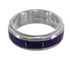 Sterling Silver Magenta Turquoise Southwest Jewelry Ring Size 4-3/4 VX58946