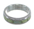 Turquoise And Opal Inlay Southwest Sterling Silver Ring Size 7-1/4 RX57354