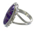 Sterling Silver Magenta Turquoise Inlay Southwest Jewelry Ring Size 6-1/4 VX58964