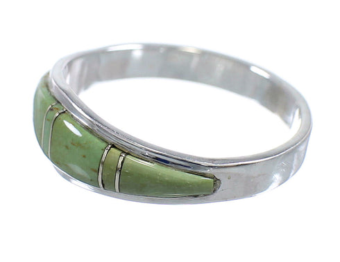 Sterling Silver Southwest Turquoise Jewelry Ring Size 6-3/4 WX58903