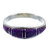 Magenta Turquoise Inlay Sterling Silver Ring Size 6-1/4 VX58983