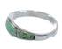 Authentic Sterling Silver Turquoise Opal Inlay Ring Size 7-1/4 RX57274