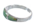 Sterling Silver And Southwestern Turquoise Opal Inlay Ring Size 6-1/2 RX57279