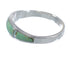 Sterling Silver Southwest Turquoise Opal Inlay Ring Size 7-3/4 RX57282