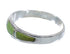 Southwest Turquoise Opal Inlay Sterling Silver Ring Size 5-3/4 RX57285