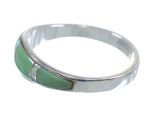 Southwest Turquoise And Opal Sterling Silver Ring Size 6-3/4 RX57308