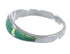 Sterling Silver Southwestern Turquoise And Opal Inlay Ring Size 6-1/2 RX57323