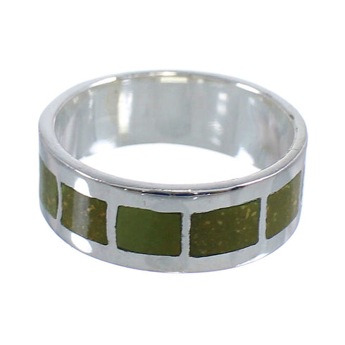 Genuine Sterling Silver And Turquoise Southwest Jewelry Ring Size 5-3/4 VX58413