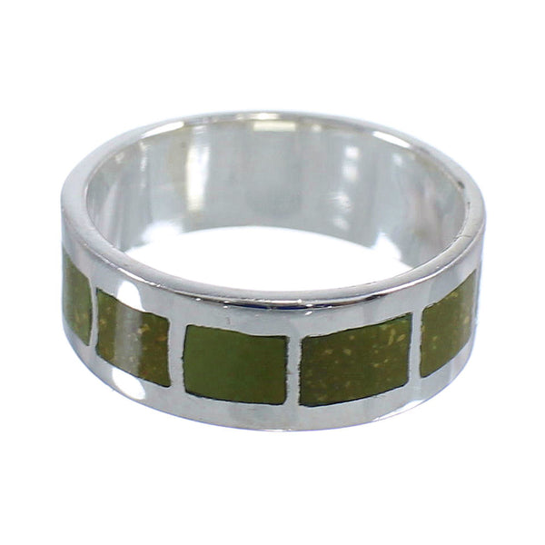 Genuine Sterling Silver And Turquoise Southwest Jewelry Ring Size 5-3/4 VX58413