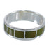 Authentic Sterling Silver And Turquoise Inlay Southwest Jewelry Ring Size 7-1/4 VX58424