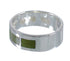 Southwest Authentic Sterling Silver And Turquoise Inlay Jewelry Ring Size 8-1/4 VX58435