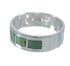 Turquoise And Genuine Sterling Silver Ring Size 7-3/4 VX58438