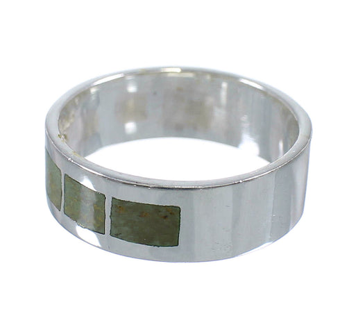 Turquoise And Genuine Sterling Silver Jewelry Ring Size 5-1/4 VX58447