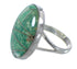 Sterling Silver And Turquoise Southwest Jewelry Ring Size 8-1/4 VX57261