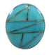 Genuine Sterling Silver Southwest Turquoise Inlay Ring Size 5-1/4 WX59143