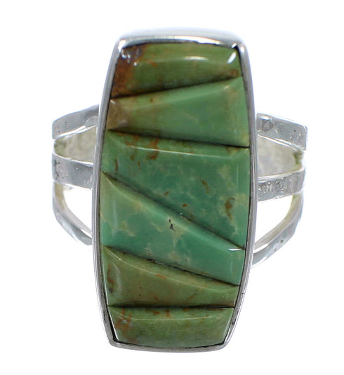 Turquoise And Sterling Silver Jewelry Southwest Ring Size 5-1/2 VX57362