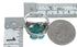 Authentic Sterling Silver Turquoise Flower Dragonfly Ring Size 8-1/2 RX82614