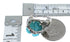 Sterling Silver And Turquoise Flower Dragonfly Ring Size 4-3/4 RX82620
