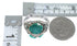 Sterling Silver Turquoise Flower Dragonfly Jewelry Ring Size 4-3/4 RX82687