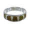 Authentic Sterling Silver Turquoise Opal Inlay Ring Size 6-1/2 RX82965