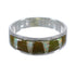 Authentic Sterling Silver Turquoise Opal Inlay Ring Size 6-1/2 RX82965