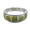 Turquoise Opal Inlay Sterling Silver Jewelry Ring Size 5-1/4 RX83021