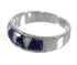 Silver Southwest Magenta Turquoise Opal Ring Size 4-1/2 QX81374