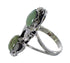 Turquoise And Sterling Silver Flower Ring Size 5-1/2 RX60175