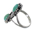 Genuine Sterling Silver Flower Southwest Turquoise Ring Size 8-1/2 RX60211