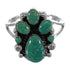 Authentic Sterling Silver Southwestern Turquoise Ring Size 7-3/4 RX60390