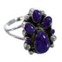 Sterling Silver And Magenta Turquoise Ring Size 5-3/4 RX60522
