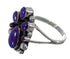 Sterling Silver And Magenta Turquoise Ring Size 5-3/4 RX60522