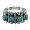 Authentic Sterling Silver Turquoise Ring Size 6-3/4 RX60616