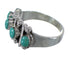 Authentic Sterling Silver Turquoise Ring Size 6-3/4 RX60616